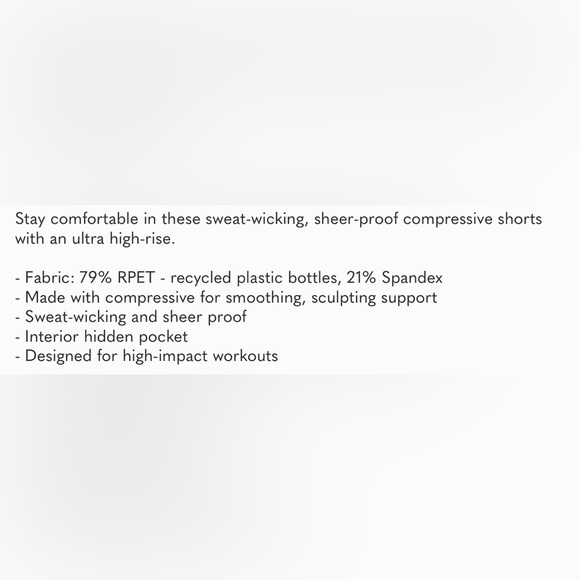 GIRLFRIEND COLLECTIVE green high rise run shorts - Picture 5 of 5